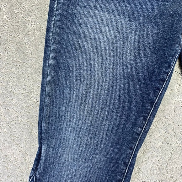 Kancan Jeans Womens High Rise Flare Jeans Blue Denim Frayed Hem Size 27 - Picture 4 of 14